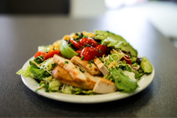 Photo of a salad from the private chef